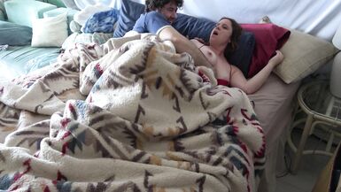 Stepson wakes up with stepmom in the bed and fucks the wrong hole - 5 image