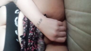 Woke up wet and horny and left all alone. Come watch me make a mess on the bed. - 2 image