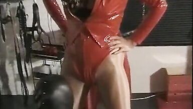 Milf bondage and latex clothes, fuck a man who paid $$$ to fuck his ass - 10 image