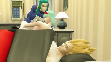 Bulma Anne Oğlu Trunks Tarafından Becerildi Dragon Ball Hentai Vegeta Uykuda - 1 image