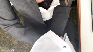 Business Woman Gets Lunch Break Sex Ends with Huge Cumshot - 2 image