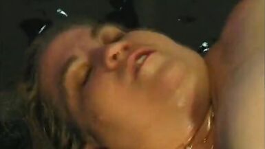 Mature blonde bbw Patty Parker asked her neighbour with a beer belly to oil her thick body before toying - 14 image