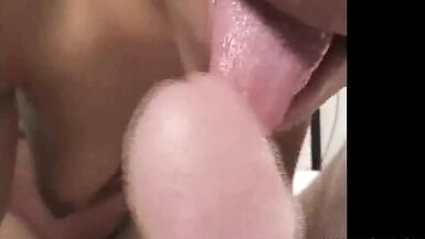 Seyx ebony bitch masturbating his cock special handjob to the cum in mouth 2 - 12 image