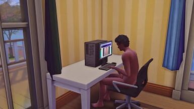 INDIAN MOTHER CATCHES HER INDIAN SON WATCHING PORN AND MASTURBING AND THEN HELPS HIM FOR THE FIRST TIME TO HAVE SEX | THE SIMS 4 - 1 image