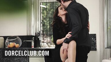 Tina Kay pleasures her husband in the kitchen