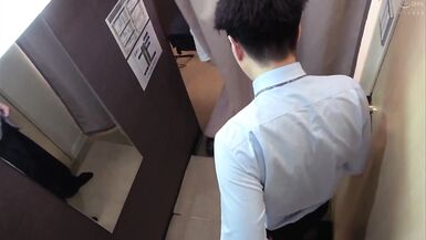What Happens if You Ask Mature Women in the Fitting Room to Hem Up Your Pants After you Take Your Dick Out - 5 image