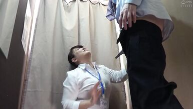 What Happens if You Ask Mature Women in the Fitting Room to Hem Up Your Pants After you Take Your Dick Out - 6 image