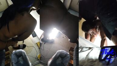 Thot in Texas - African American Slut Wife Fucking Strangers At Gloryhole - 3 image