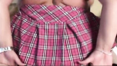 Fake Hotel Guest orders himself a BBW huge tits Schoolgirl Hooker for pleasure - 8 image