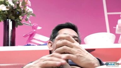 Beautiful MILF sharing a big thick dick with another babe