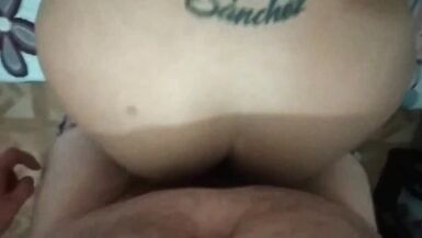 I masturbate in a white thong with my toys to warm him up and make him fuck me good - 15 image