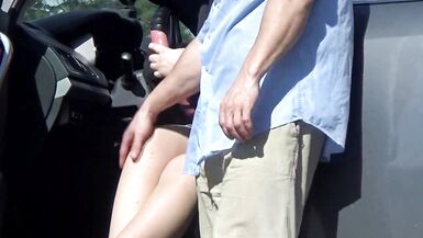 Picnic by the road with a hot beauty - 2 image