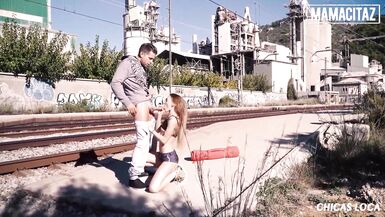 MAMACITAZ - (Alberto Blanco, Kira Parvati) - Sex In Train Station With Skinny Ukrainian Exhibitionist - 6 image