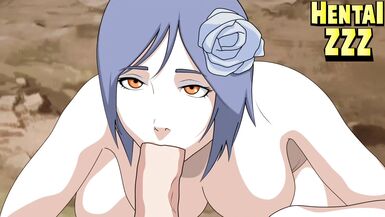 KONAN NEEDED TO SWALLOW NARUTO'S BIG COCK - 10 image