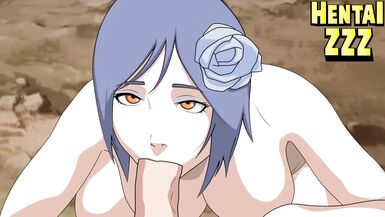 KONAN NEEDED TO SWALLOW NARUTO'S BIG COCK