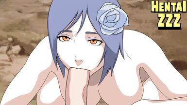 KONAN NEEDED TO SWALLOW NARUTO'S BIG COCK - 15 image