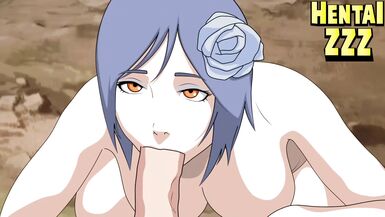 KONAN NEEDED TO SWALLOW NARUTO'S BIG COCK - 6 image