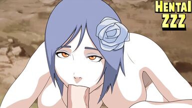 KONAN NEEDED TO SWALLOW NARUTO'S BIG COCK - 8 image