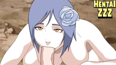 KONAN NEEDED TO SWALLOW NARUTO'S BIG COCK - 9 image