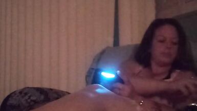 Cute busty Gamer girl playing Fortnite in dress - 9 image
