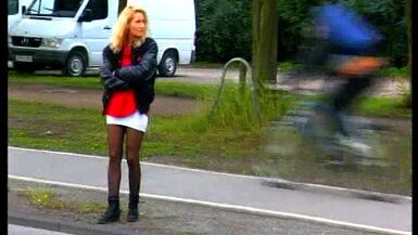 German street whore secretly filmed in Duisburg - 80s retro