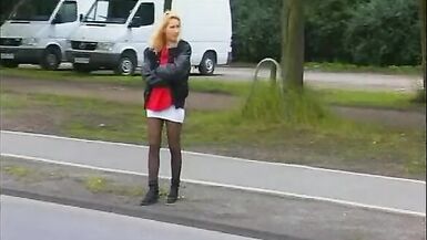 German street whore secretly filmed in Duisburg - 80s retro - 2 image