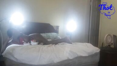 Thot in Texas - Homemade Big Ass Ebony Amateur Milf Waiting Then Getting Dick Ricing Cowgirl - 8 image