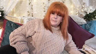 AuntJudys - 56yo Busty Olgun Kızıl saçlı Üvey Teyzen Melanie onu becermene izin veriyor - 4 image