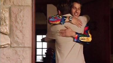 Horny stud gets to fuck his friend's wife after coming for a visit