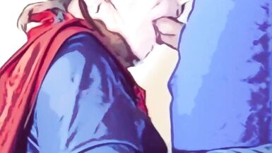 Supergirl sucks Superman - 14 image