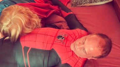 Supergirl sucks Spiderman - 12 image
