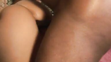 Amateur brunette slut gets banged by a black hunk on the sofa - 10 image