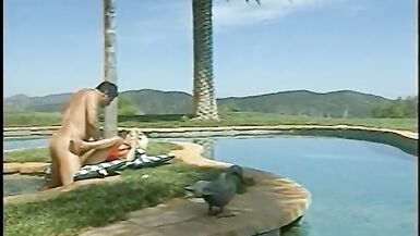 Sexy lifeguard gets her pussy licked and fucked outdoors - 11 image