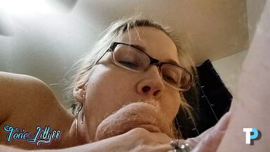PAWG BBW MILF Toxic Lilly Close Up BJ on Tyson Phoenix - 1 image