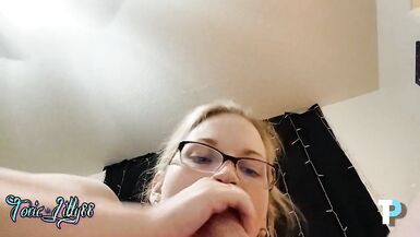 PAWG BBW MILF Toxic Lilly Close Up BJ on Tyson Phoenix - 14 image
