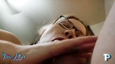 PAWG BBW MILF Toxic Lilly Close Up BJ on Tyson Phoenix - 4 image