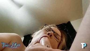 PAWG BBW MILF Toxic Lilly Close Up BJ on Tyson Phoenix - 6 image