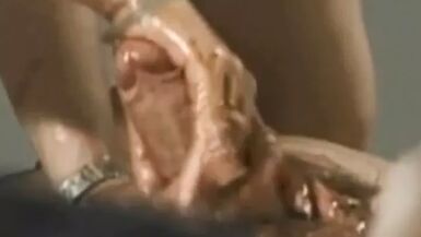 Handjob With A BBC Man giving him relaxing handjob - 1 image