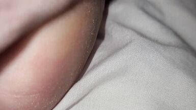 Super Close Up tour of my feet soles toes 2wks after pedi-rt before next pedicure - 3 image
