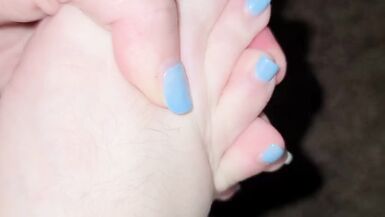 Super Close Up tour of my feet soles toes 2wks after pedi-rt before next pedicure - 7 image