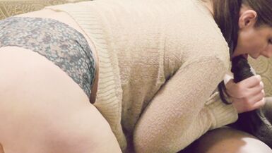 The bosses office hours are open come in for your chocolate cock to ride