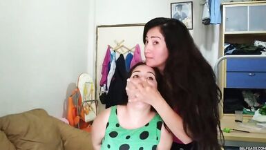 Noisy Girl Gagged By Sexy MILF Stepmom - 13 image