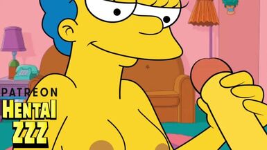A HANDJOB WHILE HOMER IS NOT AT HOME (THE SIMPSONS) - 1 image