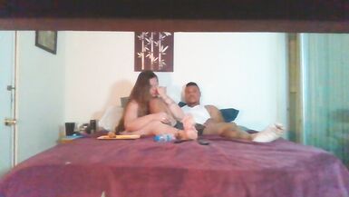 Sexy busty milf smoking while guy slides his hands up her skirt and plays with her pussy