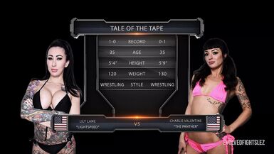 Lily Lane Wrestling Against Charlie Valentine Scissoring and Eating Pussy - 1 image