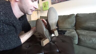 Worshipping My Secretary's Mouthwatering Feet And Pussy - 2 image