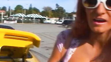 Awesome redhead MILF loves riding big cock - 2 image