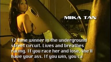 Asian bombshell in heels gets fucked by a dude in a garage - 1 image