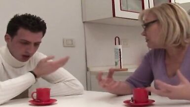 The mature blonde loves getting fucked by a hard inexperienced cock - 2 image
