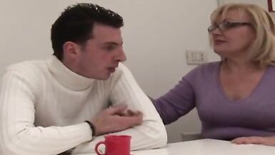 The mature blonde loves getting fucked by a hard inexperienced cock - 4 image